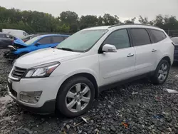 Chevrolet salvage cars for sale: 2016 Chevrolet Traverse LT