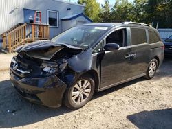 Salvage cars for sale at Lyman, ME auction: 2016 Honda Odyssey EXL