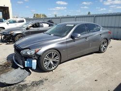 Salvage cars for sale at Kansas City, KS auction: 2016 Infiniti Q50 Premium