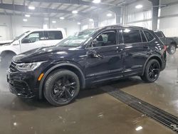 Salvage cars for sale at Ham Lake, MN auction: 2023 Volkswagen Tiguan SE R-LINE Black