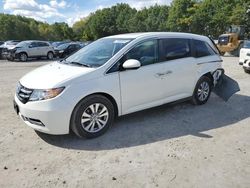 Salvage cars for sale at North Billerica, MA auction: 2017 Honda Odyssey EXL