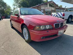 Salvage cars for sale at North Billerica, MA auction: 2001 BMW 540 I Automatic