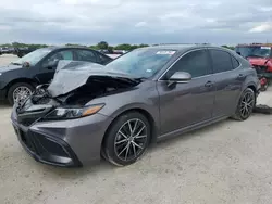 Salvage cars for sale at San Antonio, TX auction: 2022 Toyota Camry Night Shade