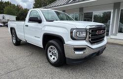 Salvage trucks for sale at North Billerica, MA auction: 2017 GMC Sierra C1500