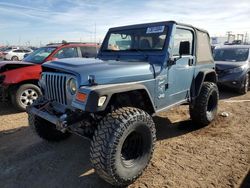 Salvage SUVs for sale at auction: 1998 Jeep Wrangler / TJ Sport