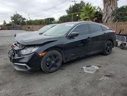 Salvage cars for sale at San Martin, CA auction: 2019 Honda Civic LX