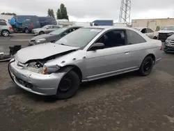 Salvage cars for sale at Hayward, CA auction: 2003 Honda Civic LX