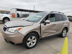 Subaru Forester 2.5i Limited salvage cars for sale: 2016 Subaru Forester 2.5I Limited