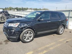 Salvage cars for sale at Pennsburg, PA auction: 2018 Ford Explorer Limited