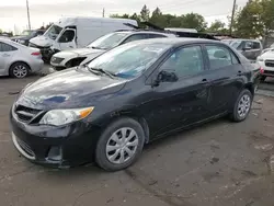 Salvage cars for sale from Copart Denver, CO: 2011 Toyota Corolla Base