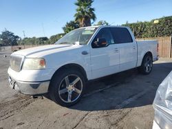 Ford salvage cars for sale: 2007 Ford F150 Supercrew