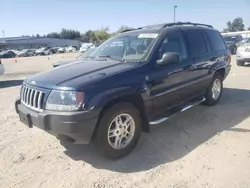 Salvage cars for sale at Sacramento, CA auction: 2004 Jeep Grand Cherokee Laredo