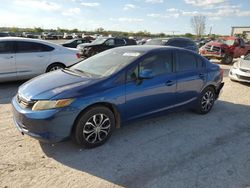 Salvage cars for sale at Kansas City, KS auction: 2012 Honda Civic LX