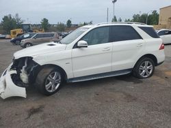 Salvage cars for sale at Gaston, SC auction: 2012 Mercedes-Benz ML 350 4matic