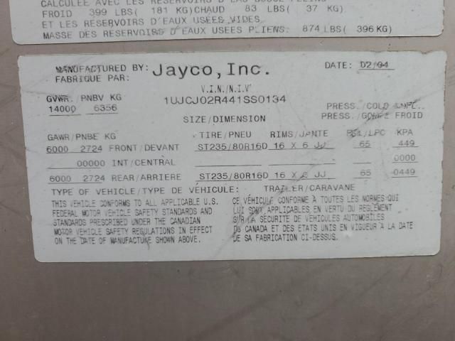 2004 Jayco Designer