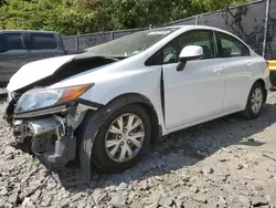 Honda salvage cars for sale: 2012 Honda Civic LX