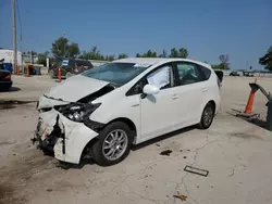 Salvage cars for sale at Pekin, IL auction: 2016 Toyota Prius V