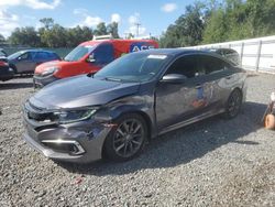 Salvage cars for sale at Arcadia, FL auction: 2020 Honda Civic EX