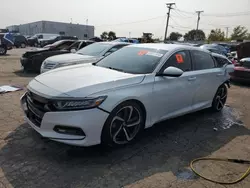 Salvage cars for sale at Chicago Heights, IL auction: 2018 Honda Accord Sport