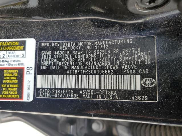 2012 Toyota Camry Base