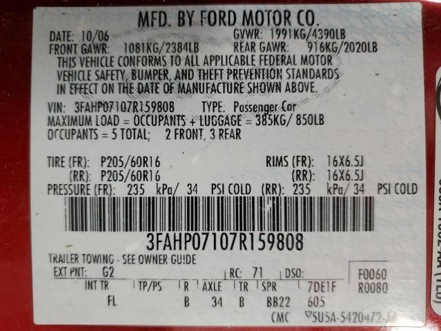 2007 Ford Fusion SE