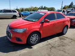 Salvage cars for sale at Denver, CO auction: 2017 Chevrolet Sonic LT