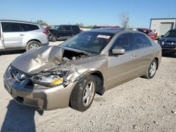 Salvage cars for sale at Kansas City, KS auction: 2005 Honda Accord EX