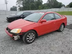 Salvage cars for sale at Gastonia, NC auction: 2002 Honda Civic EX