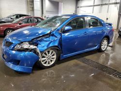 Toyota salvage cars for sale: 2009 Toyota Corolla Base