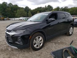 Salvage cars for sale at Mendon, MA auction: 2021 Chevrolet Blazer 3LT