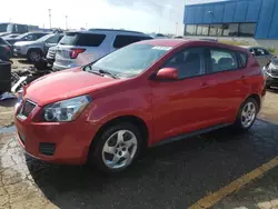 Salvage cars for sale at Woodhaven, MI auction: 2009 Pontiac Vibe