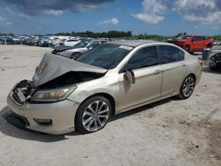 Salvage cars for sale at West Palm Beach, FL auction: 2014 Honda Accord Sport