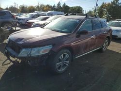 Salvage cars for sale at Denver, CO auction: 2013 Honda Crosstour EXL