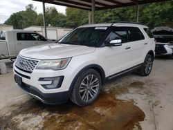 Salvage cars for sale at Hueytown, AL auction: 2016 Ford Explorer Platinum