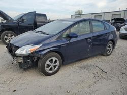 Salvage cars for sale from Copart Kansas City, KS: 2013 Toyota Prius