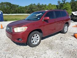 Salvage cars for sale at Houston, TX auction: 2008 Toyota Highlander