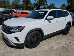 Salvage cars for sale at Hampton, VA auction: 2022 Volkswagen Atlas SE