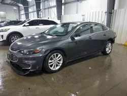 Chevrolet salvage cars for sale: 2016 Chevrolet Malibu LT