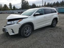 Toyota salvage cars for sale: 2018 Toyota Highlander SE