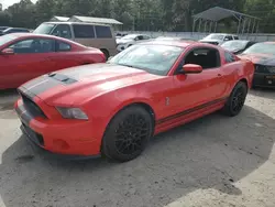 Salvage cars for sale at Savannah, GA auction: 2014 Ford Mustang Shelby GT500