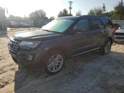 Salvage cars for sale from Copart Midway, FL: 2017 Ford Explorer XLT