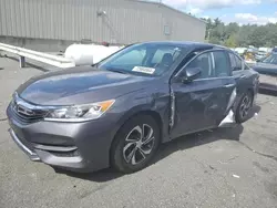 Salvage cars for sale at Exeter, RI auction: 2017 Honda Accord LX