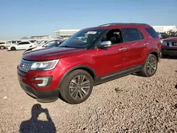 Salvage cars for sale at Phoenix, AZ auction: 2016 Ford Explorer Platinum