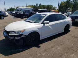 Honda salvage cars for sale: 2016 Honda Accord Sport