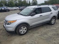 Salvage cars for sale at Baltimore, MD auction: 2012 Ford Explorer