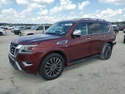 Salvage cars for sale at Houston, TX auction: 2022 Nissan Armada Platinum