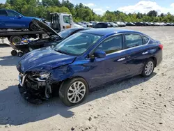 Salvage cars for sale at Mendon, MA auction: 2019 Nissan Sentra S