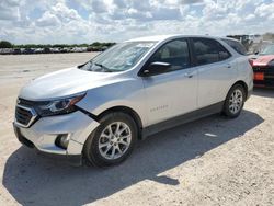 Salvage cars for sale at San Antonio, TX auction: 2021 Chevrolet Equinox LS