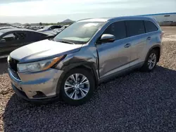 Toyota salvage cars for sale: 2014 Toyota Highlander XLE