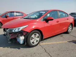 Chevrolet salvage cars for sale: 2017 Chevrolet Cruze LS